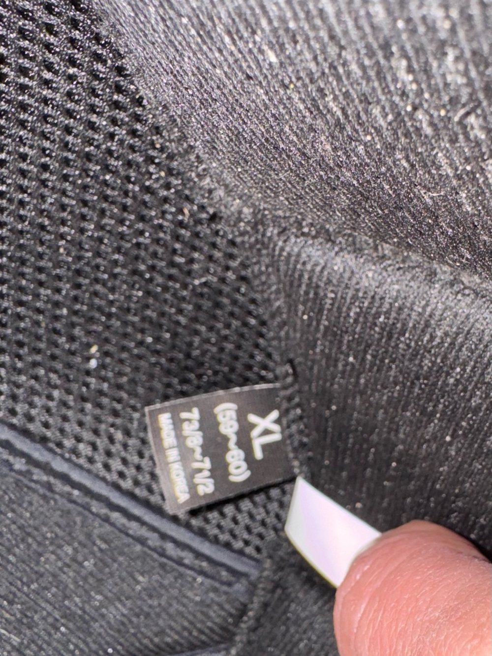 OneK Black Riding Helmet with Silver Vent Accents - Picture 10 of 12